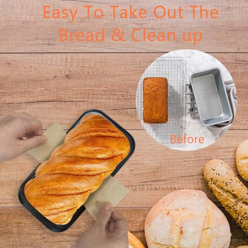 100 Pcs 9x5 in Loaf Pan Liners for Baking Bread Pan Parchment Paper (100 Count)