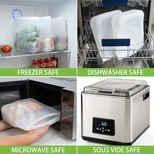 100% Silicone Gallon Storage Bags (4 Count)