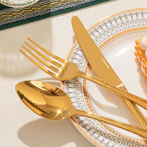 40 Pcs Gold Silverware Set (40 Count)
