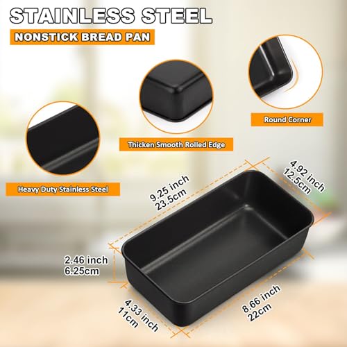 3 Pack Nonstick Loaf Bread Pan (7.59 Count)