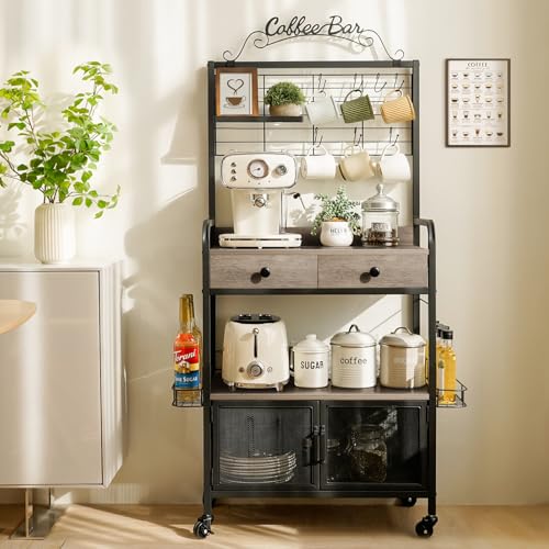 Coffee Bar Cabinet with Storage