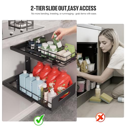 Under Sink Organizer Upgrade To Professional Rails