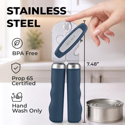 Stainless Steel Swing Open Manual Can Opener Comfortable Grip