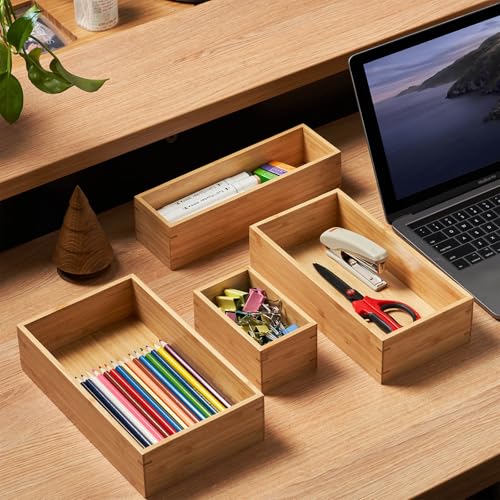 Bamboo Kitchen Utensils Organizer