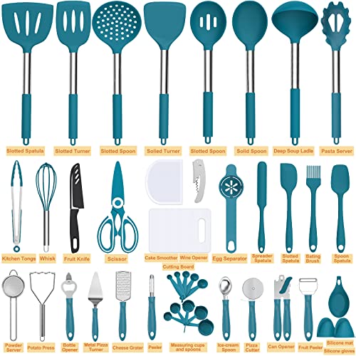 Silicone Kitchen Utensils Set (43 Count)