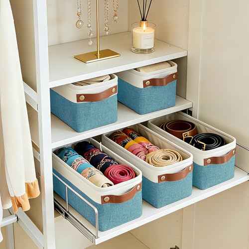 Small Fabric Storage Baskets (4 Count)