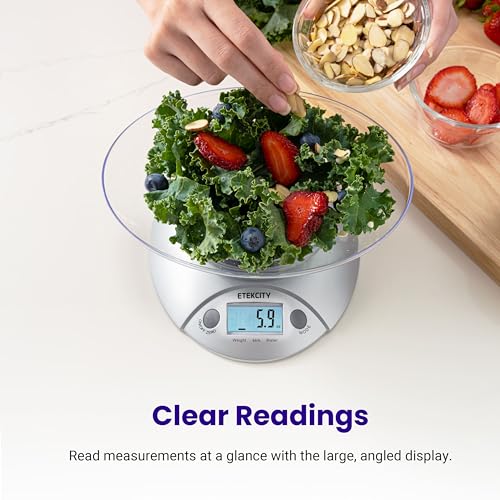 Food Kitchen Scale with Bowl