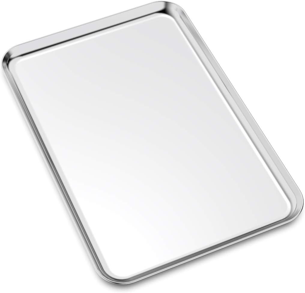 Large Set Baking Sheet and Cooling Rack Set, Bastwe 24L x 16W x 1H inch Professional Bakeware, Healthy & Nontoxic & Rustproof & Easy Clean - Culinary Roots