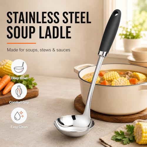 12 Inch Stainless Steel Soup Ladle