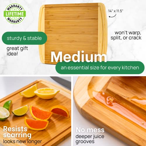 15 Inch Medium Cutting Board with Lifetime Replacements