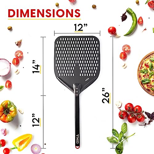 12" 8" Perforated Pizza Peels