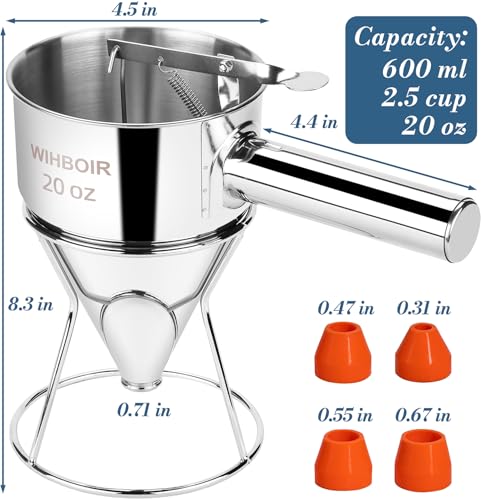 20oz Stainless Steel Pancake Batter Dispenser Multi