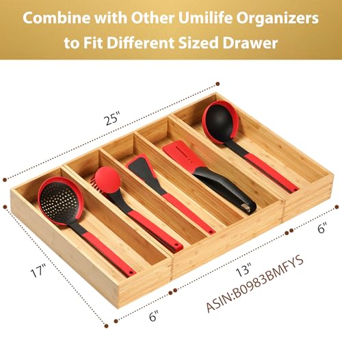 Bamboo Kitchen Utensils Organizer