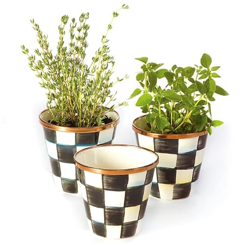 Enamel Herb Pot Set (3 Count)