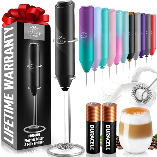 Powerful Milk Frother AA Batteries Included