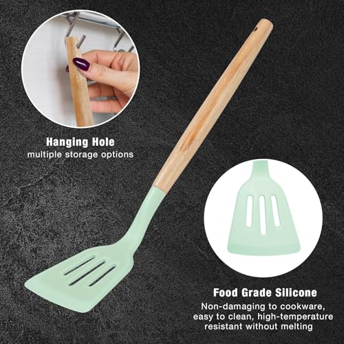 19PCS Green Kitchen Cooking Utensils Set Kitchen Tools Set (19 Count)