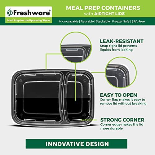 Meal Prep Containers with Lids 28 oz [15 Pack] 2 (15 Count)