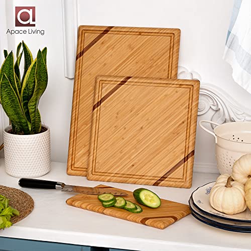 Chorus Bamboo Cutting Board Set with Juice Groove
