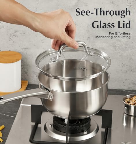 1 Quart Stainless Steel Saucepan