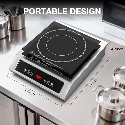 1800W Commercial Induction Cooktop