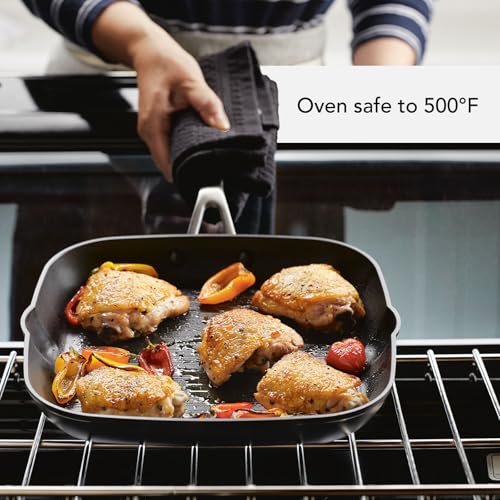 Hard Anodized Induction Nonstick Stovetop Grill Pan