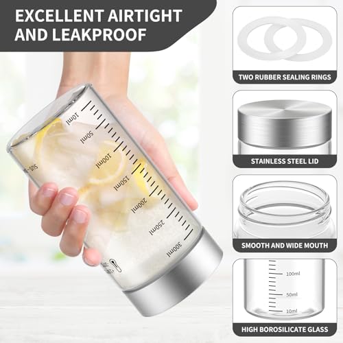 11 Oz Glass Juice Bottles (4 Count)