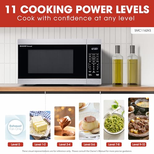 SMC1162KS 1.1 cu. ft. 1000W Stainless Steel Countertop Microwave Oven