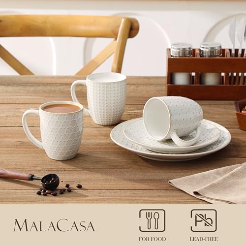 LYDIA 16 Oz Coffee Mugs Set of 4 (4 Count)