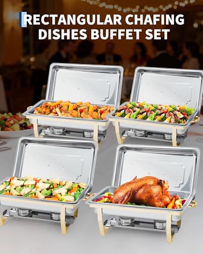 Chafing Dishes for Buffet 4 Pack