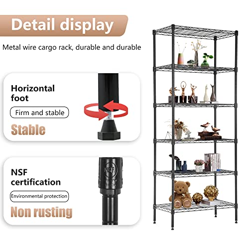6 Tier Wire Shelf