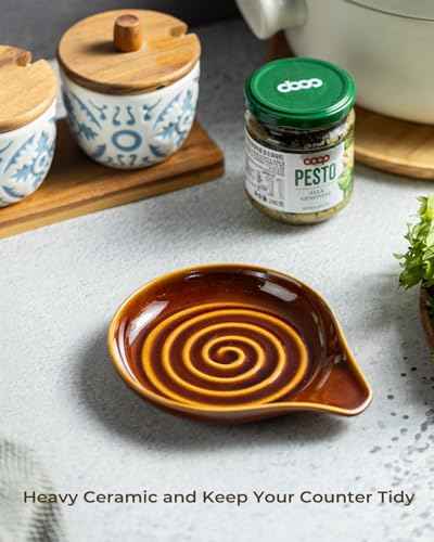 Spoon Rest Ceramic Spoon Rest for Stove Top Cooking Spoon Holder
