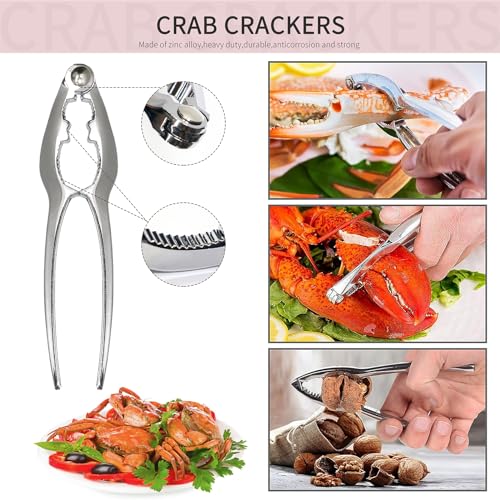 Crab Crackers and Tools Set with 2 Crab Leg Cracker (25 Count)