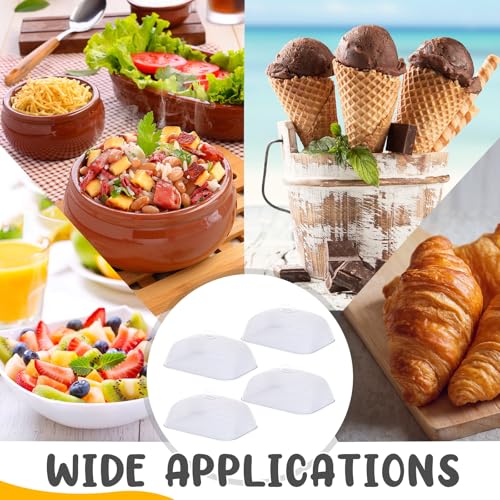 4 Pcs Metal Mesh Screen Food Cover for Outdoors Set Large 18.5 Inch Mesh Food Tents for Picnic Indoor Plate (4 Count)