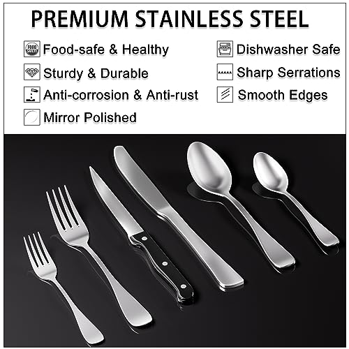 49PCS Silverware Set with Organizer (49 Count)