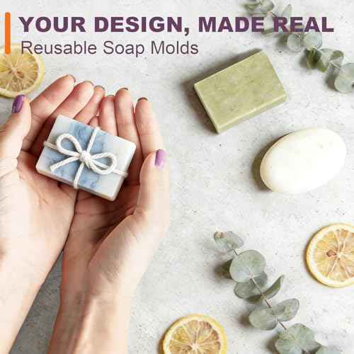 3 Pack Silicone Soap Molds (18 Cavities)