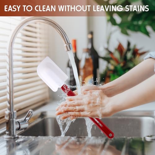 8 Pcs Rubber Spatulas Silicone Heat Resistant (8 Count)