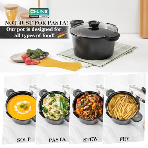 8.5qt Pasta Pot with Strainer Lid
