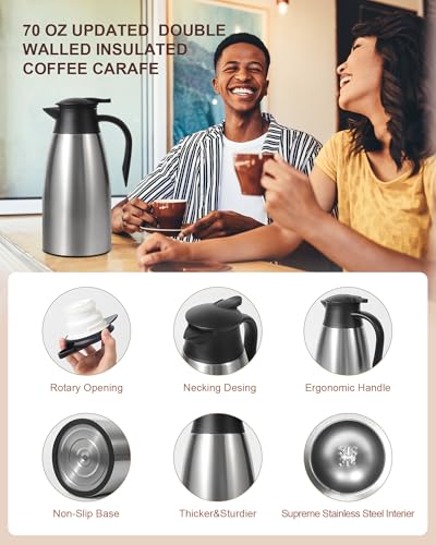 70Oz Thermal Coffee Carafe for keeping hot