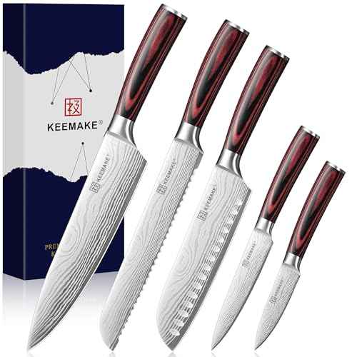 5 Pieces Kitchen Knife Set (5 Count)