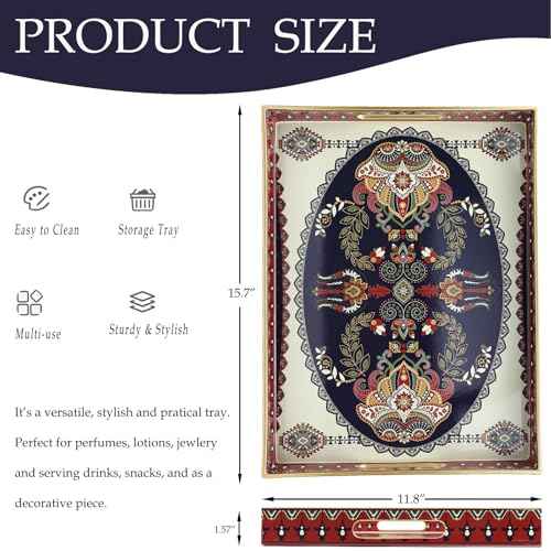 Plastic Serving Tray for Ottoman