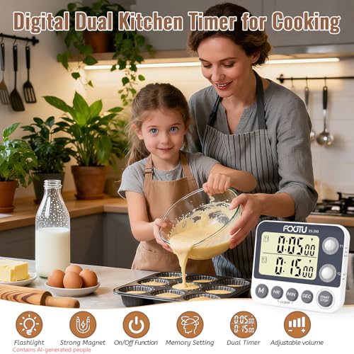 Digital Dual Kitchen Timer