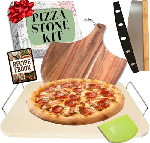 Pizza Stone for Oven and Grill Set (5 Count)