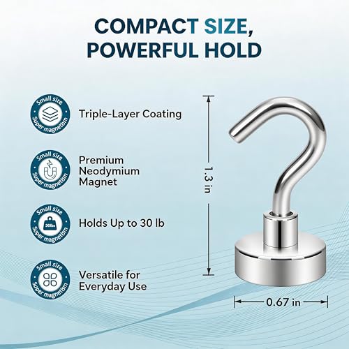 Magnetic Hooks (12 Count)
