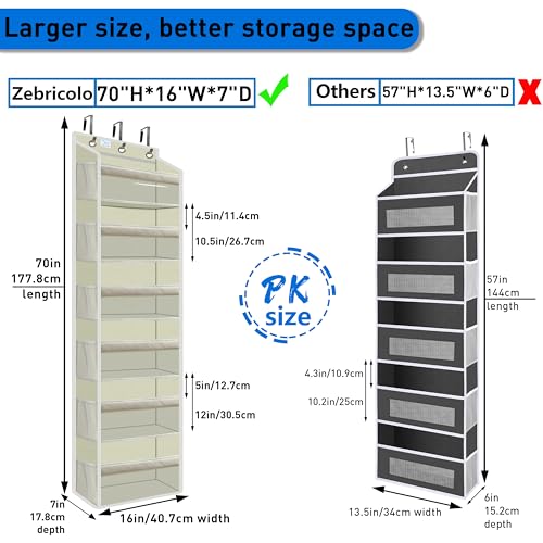 Over the Door Organizer Storage 6 Tier