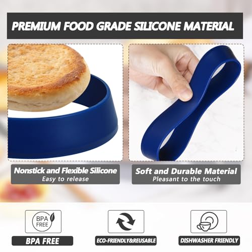 4 Inch Round English Muffin Rings