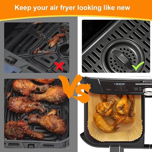 200pcs Rectangle Air Fryer Paper Liners (200 Count)