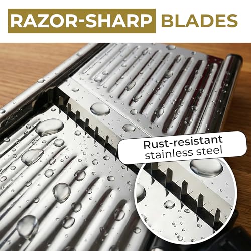 Gramercy Mandoline Slicer for Kitchen with 12 Slice Settings