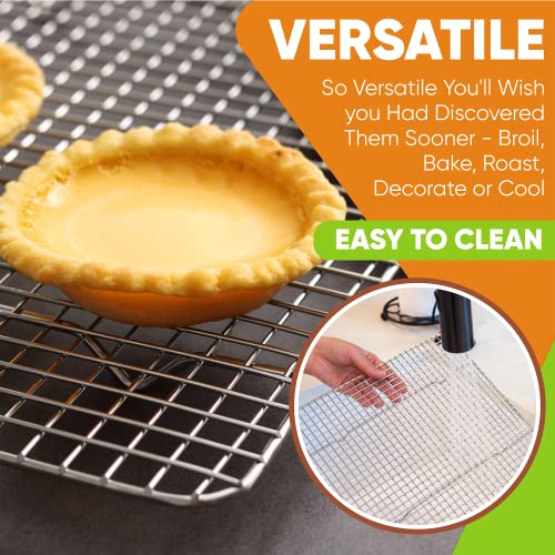 8.5" x 12" Stainless Steel Cooling Rack for Cooking & Baking