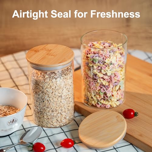 50oz Glass Food Storage Jars Set of 6 (6 Count)