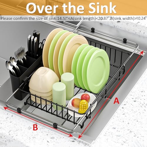 Expandable in Sink Dish Drying Rack